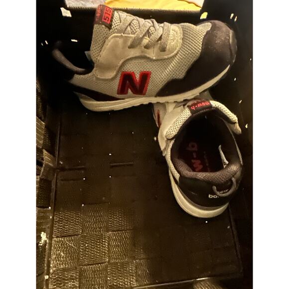 New Balance 515 Running Shoes Toddler Size 8 Gray Black Red Adjustable - Picture 5 of 10